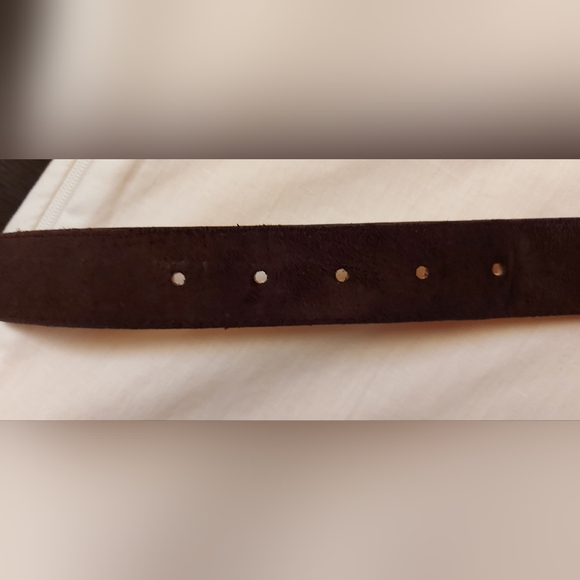 Vintage Whimsigoth Suede Belt Dangling Gold Charm Witchy Academia - Picture 8 of 11